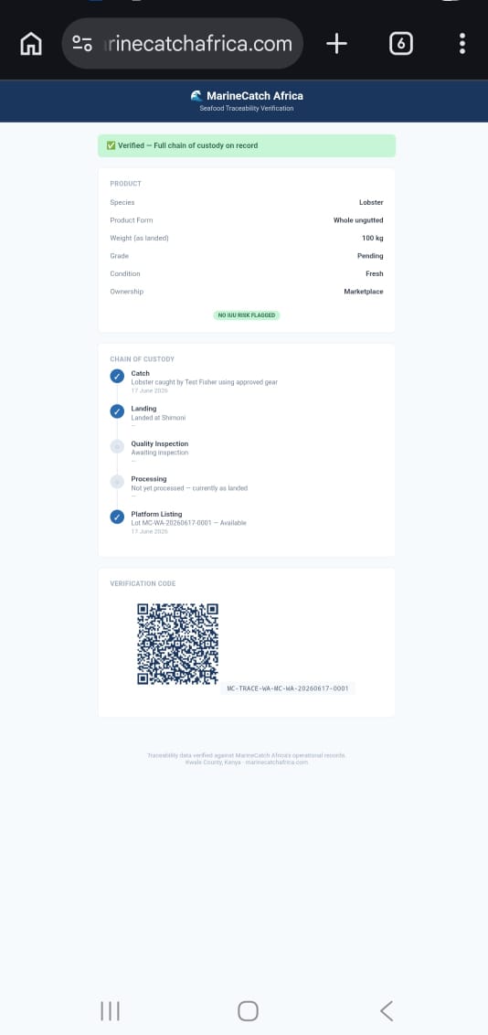 Traceability and Certification